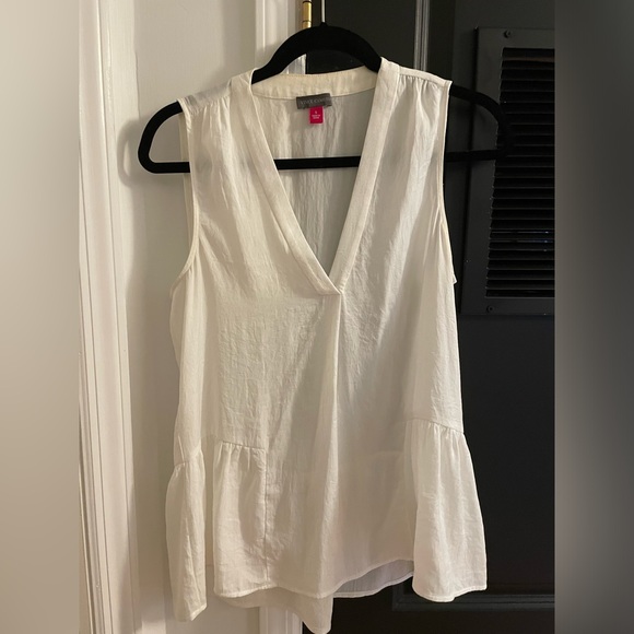 Vince Camuto - Satin Peplum Top - Picture 3 of 6